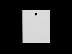 Papírová visačka / jmenovka - 2 (42x50 mm) bílá