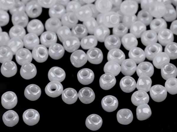 Rokajl 6/0 - 4 mm perleťový, neprůhledný