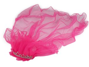 Čelenka / korunka do vlasů se závojem