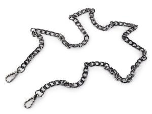 Řetízek plochý na kabelky s karabinou délka 113 cm