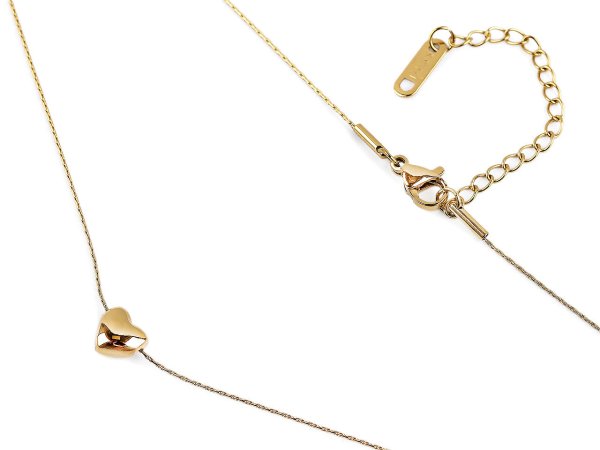 Náhrdelník z nerezové oceli srdce