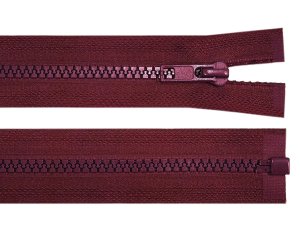 Kostěný zip šíře 5 mm délka 65 cm bundový