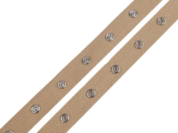 Zapínání na body šíře 20 mm bavlněné