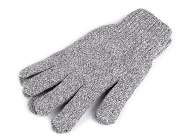 Pánské pletené rukavice žíhané zateplené