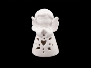 Porcelánový anděl svítící