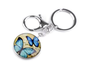 Přívěsek na klíče / kabelku motýl, znamení zvěrokruhu - 5 mint motýl