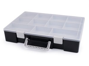 Plastový box / zásobník 2 patra 26x37,5x7,2 cm