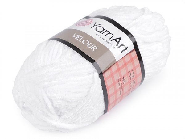 Pletací žinylková příze Velour 100 g