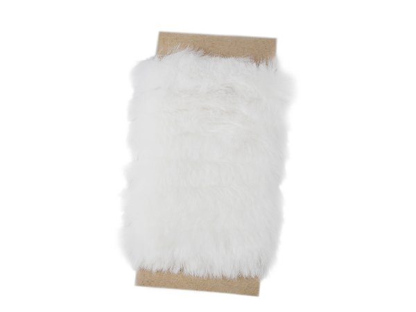 Oděvní / dekorační kožešinový proužek plochý, řezaný šíře 2 cm