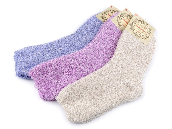 Dámské froté ponožky žíhané