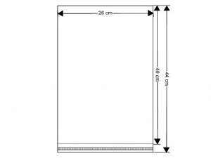PP sáček s lepicí klopou 26x40 cm