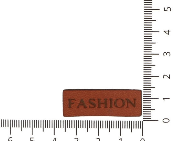 Štítek eko kůže FASHION 35 x 12 mm