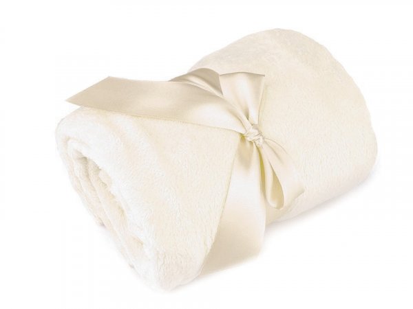 Wellsoft minky oboustranný / flanel samet fleece se stuhou 1x1,5 m