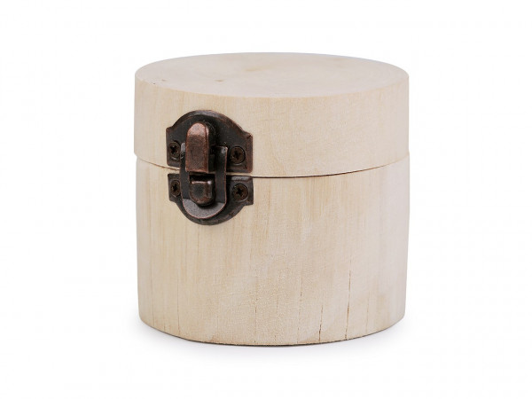 Dřevěná krabička 6,5x8 cm