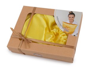 Sada na spaní, saténový povlak na polštář a gumička