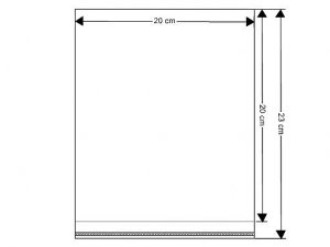 PP sáček s lepicí klopou 20x20 cm