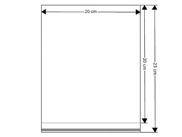 PP sáček s lepicí klopou 20x20 cm