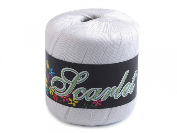 Bavlněná pletací příze Scarlet 100 g