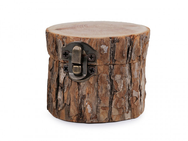 Dřevěná krabička 6,5x8 cm