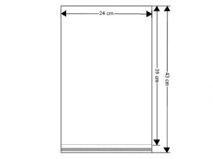PP sáček s lepicí klopou 24x39 cm