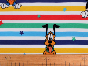 Bavlněný licenční úplet Mickey, Goofy, kačer Donald