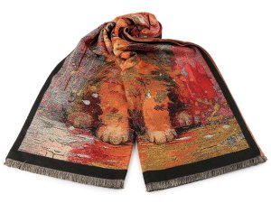 Šátek / šála / pléd s třásněmi 65x190 cm