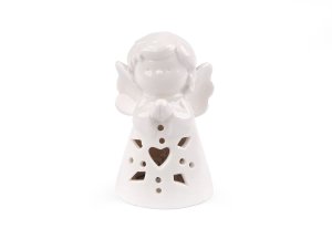 Porcelánový anděl svítící