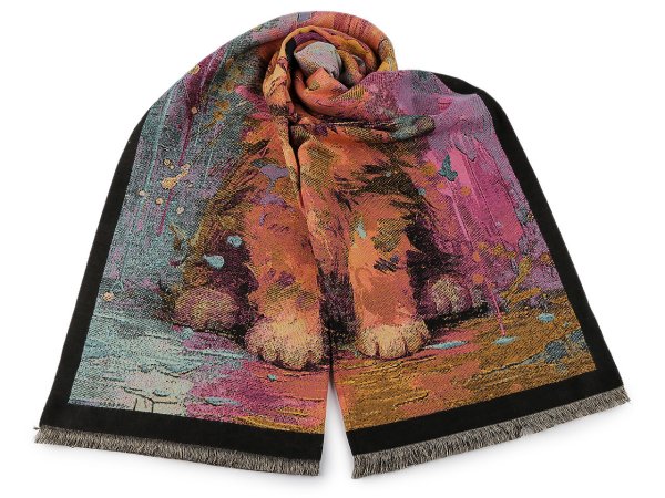 Šátek / šála / pléd s třásněmi 65x190 cm