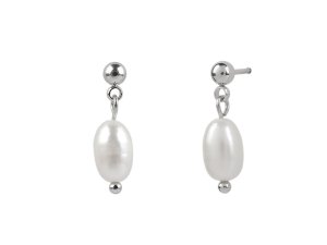 Perlové náušnice z nerezové oceli