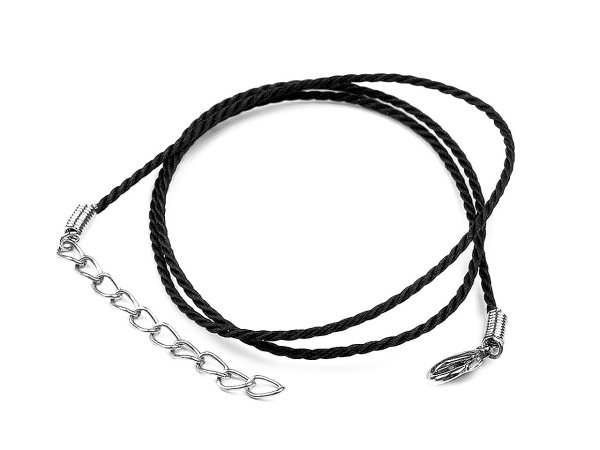 Kroucená šňůrka s karabinkou délka 45 cm