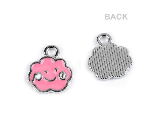 Kovový přívěsek / taháček na zip mráček 11x13 mm