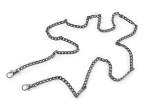 Řetízek na kabelky s reliéfem, s karabinou délka 120 cm