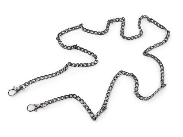 Řetízek na kabelky s reliéfem, s karabinou délka 120 cm