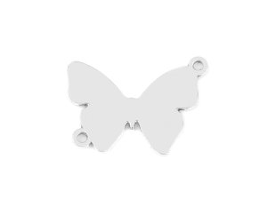 Ozdobný díl / přívěsek motýl - 2 platina