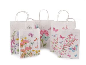 Dárková taška květy a motýli