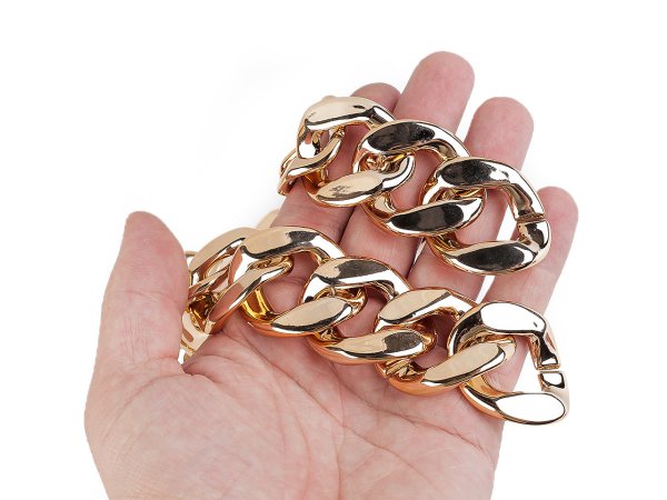 Designový řetěz k výrobě a zdobení oděvů a doplňků šíře 34 mm, metráž