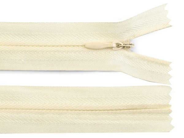 Zip skrytý nedělitelný 3 mm délka 25 cm