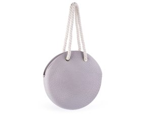 Dámská kulatá kabelka silikonová Ø40 cm se zipem