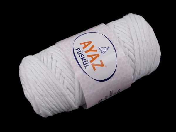 Bavlněná pletací příze Püskül 250 g, na macrame