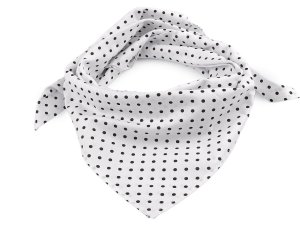 Bavlněný šátek s puntíky 65x65 cm