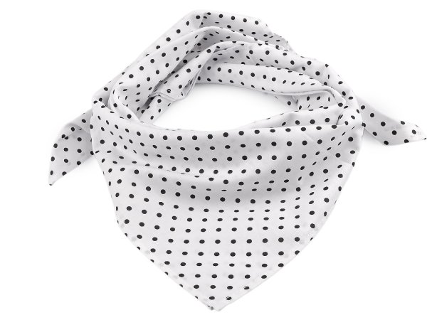 Bavlněný šátek s puntíky 65x65 cm