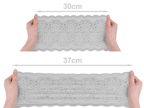 Elastická krajka / vsadka / běhoun šíře 20 cm