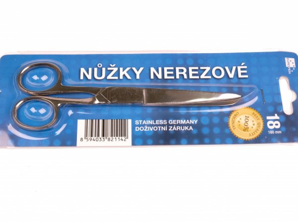 Nůžky celokovové 18cm