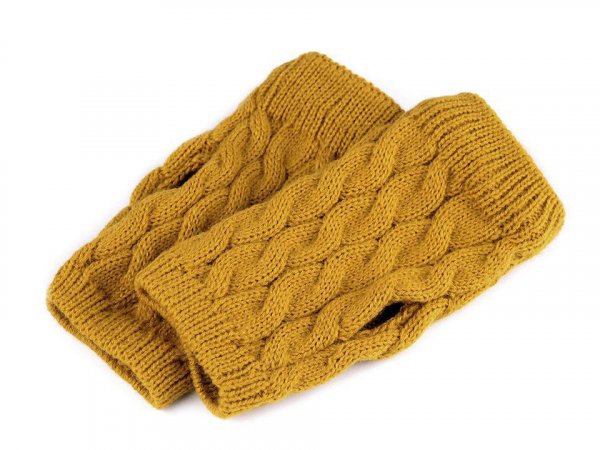 Rukavice pletené bez prstů
