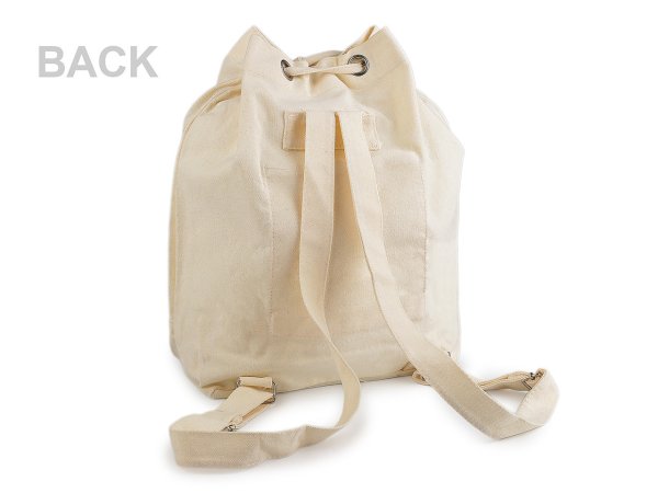 Bavlněný batoh stahovací k domalování 38x38 cm