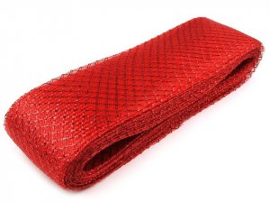 Modistická krinolína na vyztužení šatů a výrobu fascinátorů 7 cm s lurexem