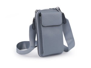 Peněženka s kapsou na mobil přes rameno crossbody s klíčenkou 11x19 cm