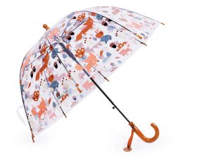 Dětský průhledný vystřelovací deštník