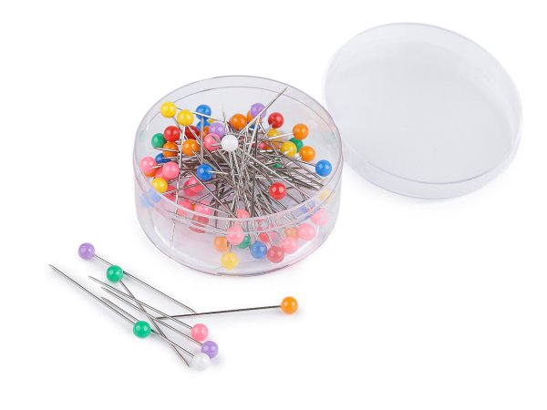 Špendlíky s plastovou hlavičkou délka 32 mm