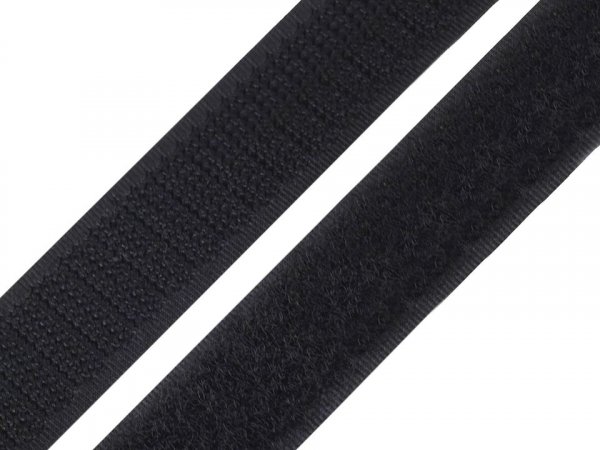 Suchý zip šíře 25mm bílý a černý komplet